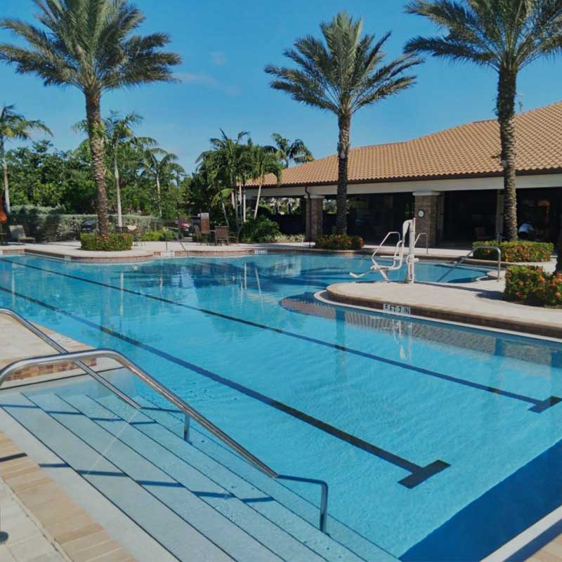 Sports club community swimming pool | Sapphire Pools of Florida, Inc.