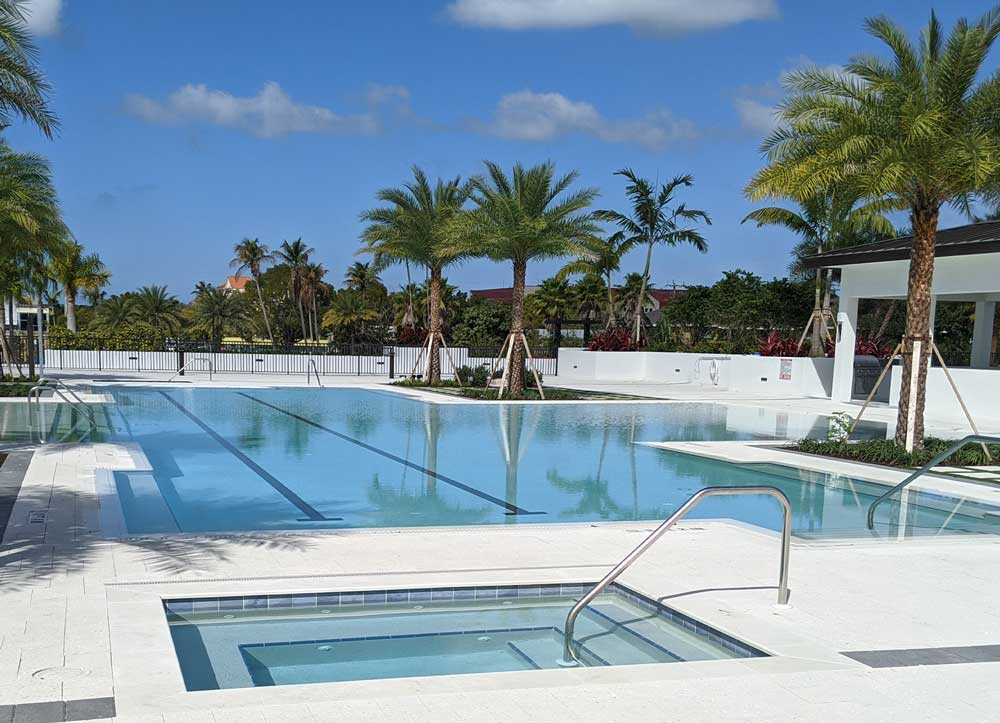 Condominium complex pool in Estero, Florida | Sapphire Pools of Florida, Inc.