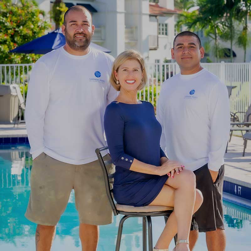 Sapphire Pools of Florida, Inc. Pool Maintenance and Pool Equipment Services Team